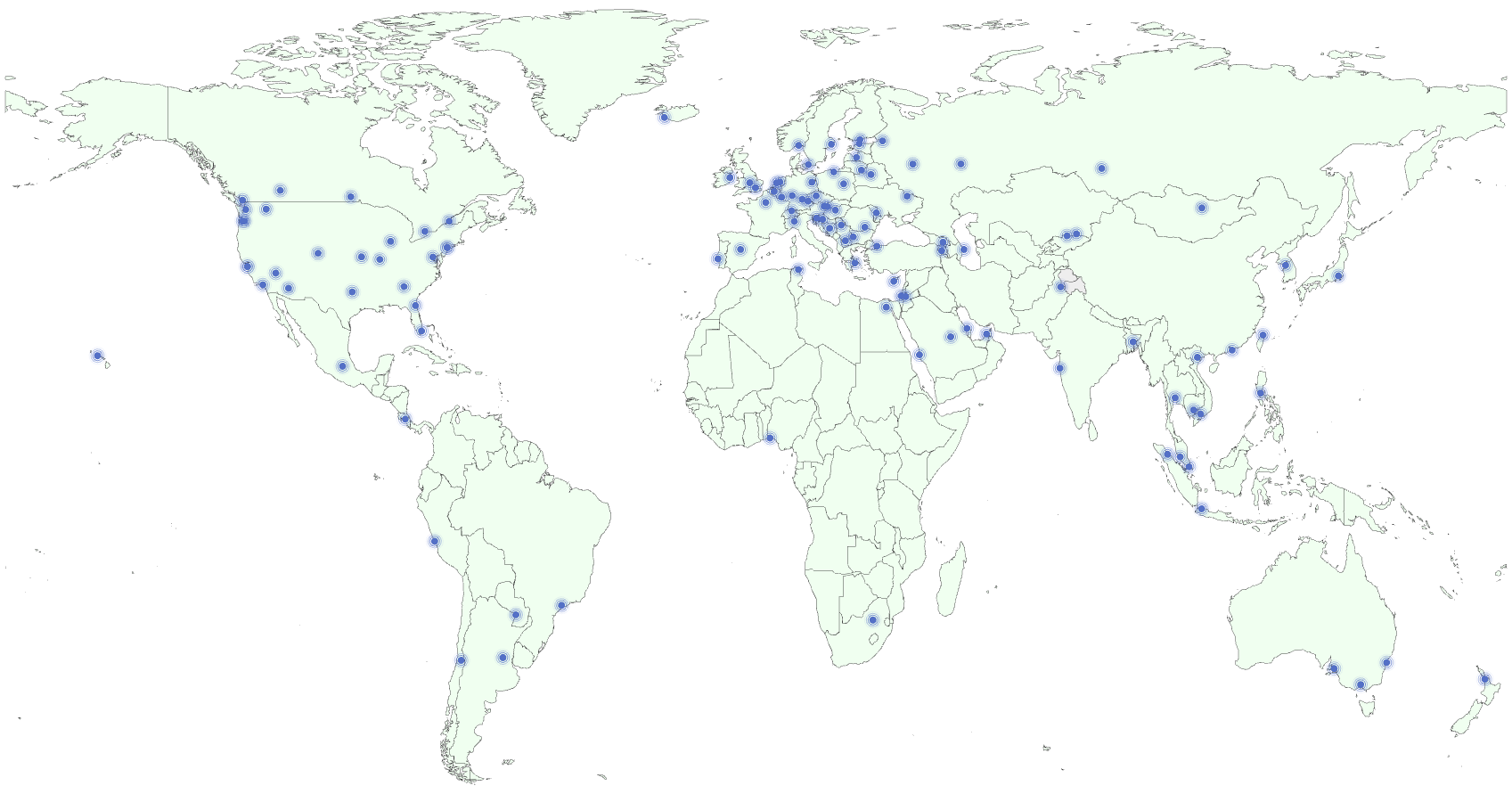 QuickQ全球服务器分布